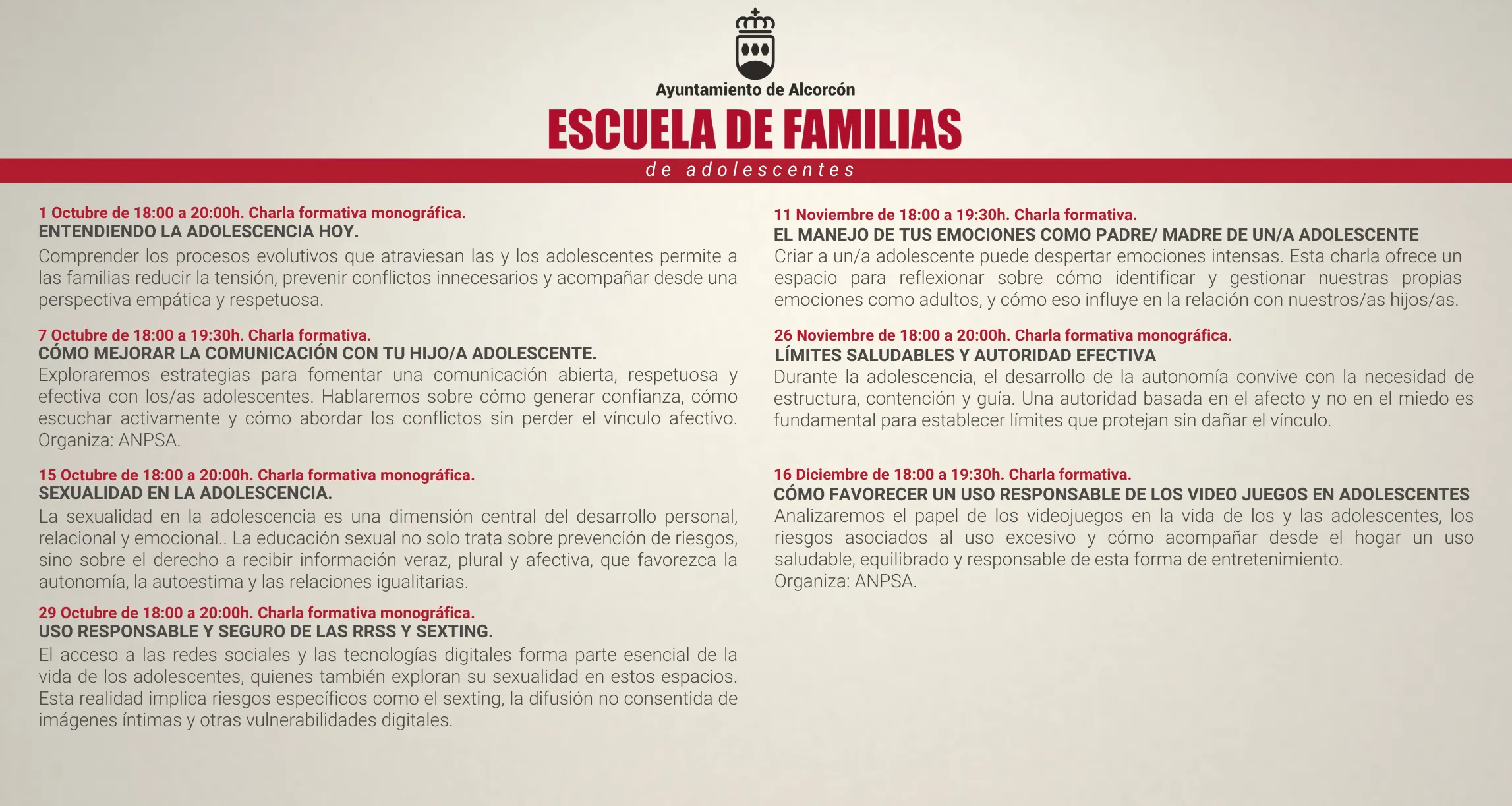ESCUELA DE FAMILIAS