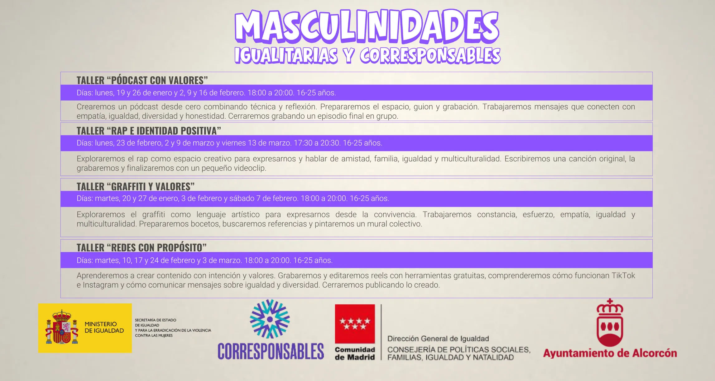 talleres masculinidades